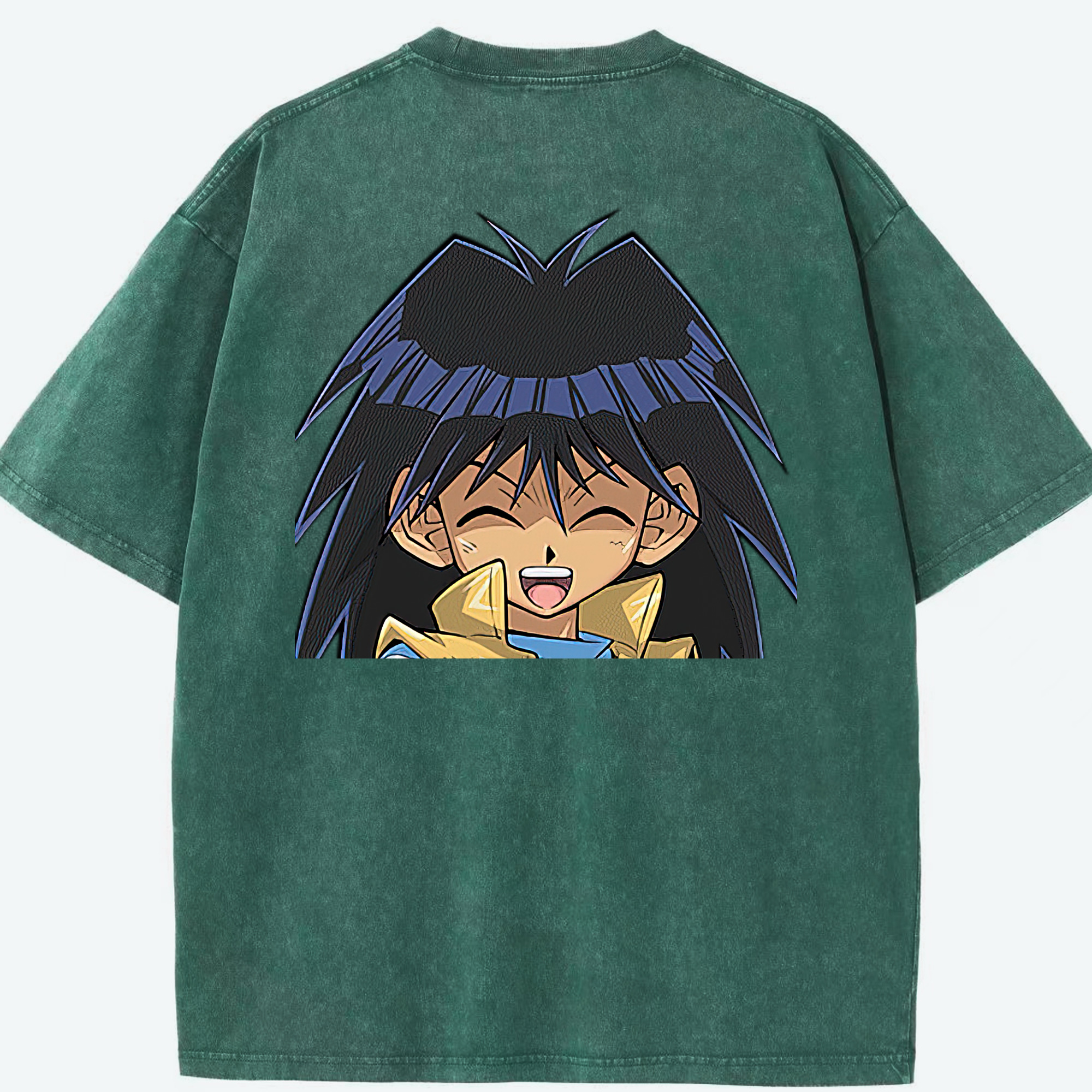 （画像用） 遊☆戯☆王 Yu-Gi-Oh! 綿100% ヴィンテージ風 半袖Tシャツ（背面プリント）